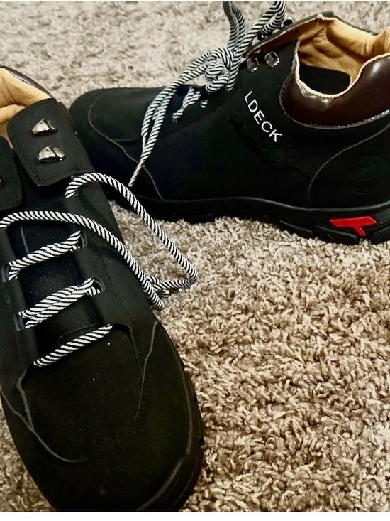 Ldeck Other - L.Deck Black Men's Casual Sneakers with Contrast Laces